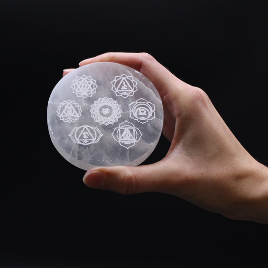 Chakra Crystal Charging Plate – 8cm Crystal Cleansing Disc