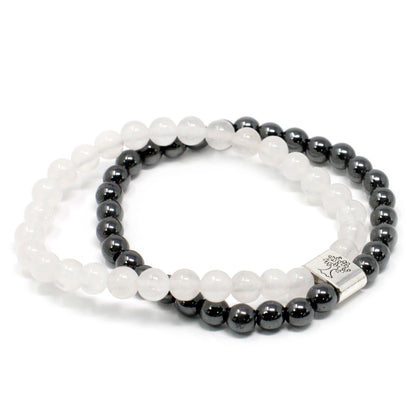 Rock Quartz Magnetic Gemstone Bracelet – Crystal Beaded Bracelet