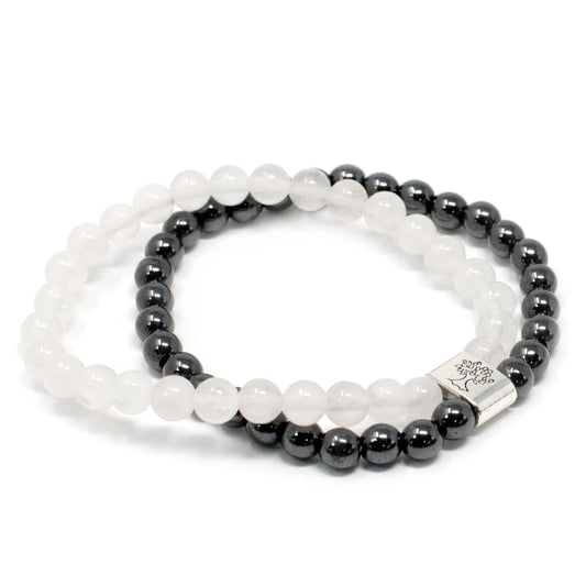 Rock Quartz Magnetic Gemstone Bracelet – Crystal Beaded Bracelet