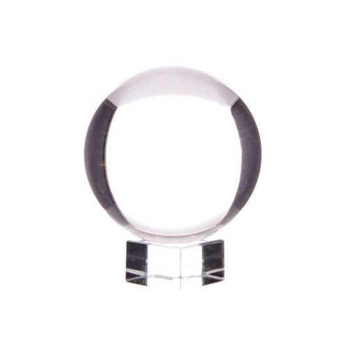 Mini Clear Glass Crystal Ball with Stand – 30mm