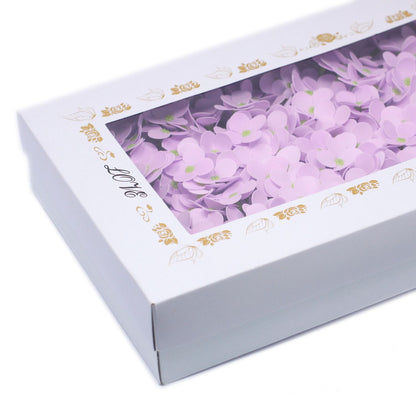 Craft Soap Flowers x10 - Hyacinth Bean - Lavender