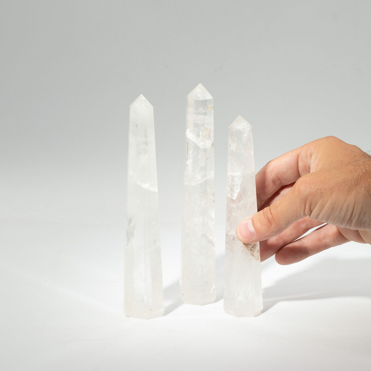 Clear Quartz Crystal Tower – Six-Sided Obelisk, 17cm