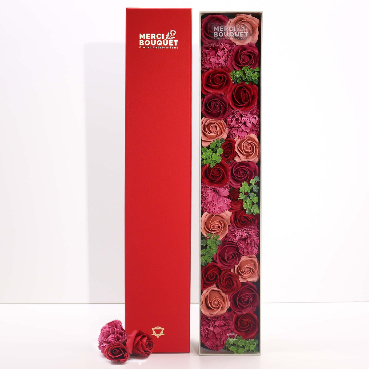 Vintage Roses Soap Flower Gift Box | Luxury Rose Bouquet