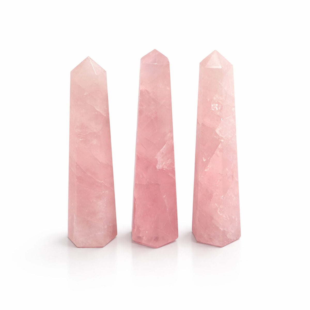 Rose Quartz Obelisk – Approx. 11cm
