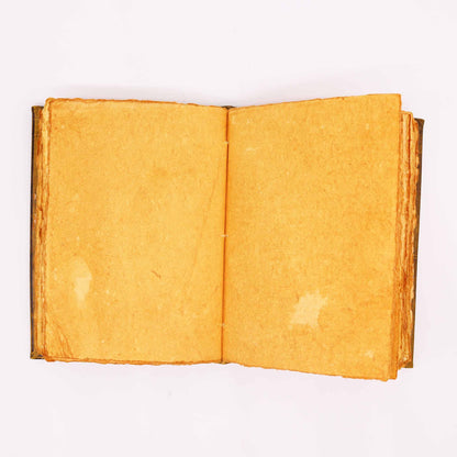 Heafty Coffee Tan Book - Zinc Owl Decor - 200 Deckle Edges Pages - 26x18cm