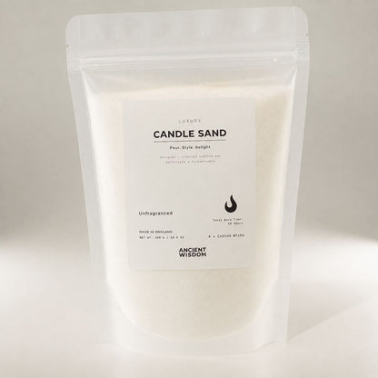 Unfragranced Candle Sand - White - 300g