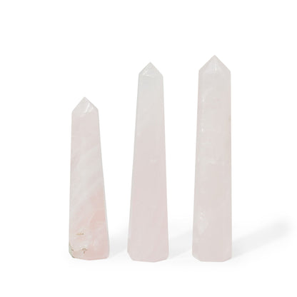 Rose Quartz Obelisk – Approx. 11cm