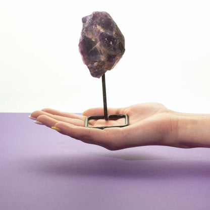 Raw Epidote Crystal on Stand – Natural Mineral Specimen