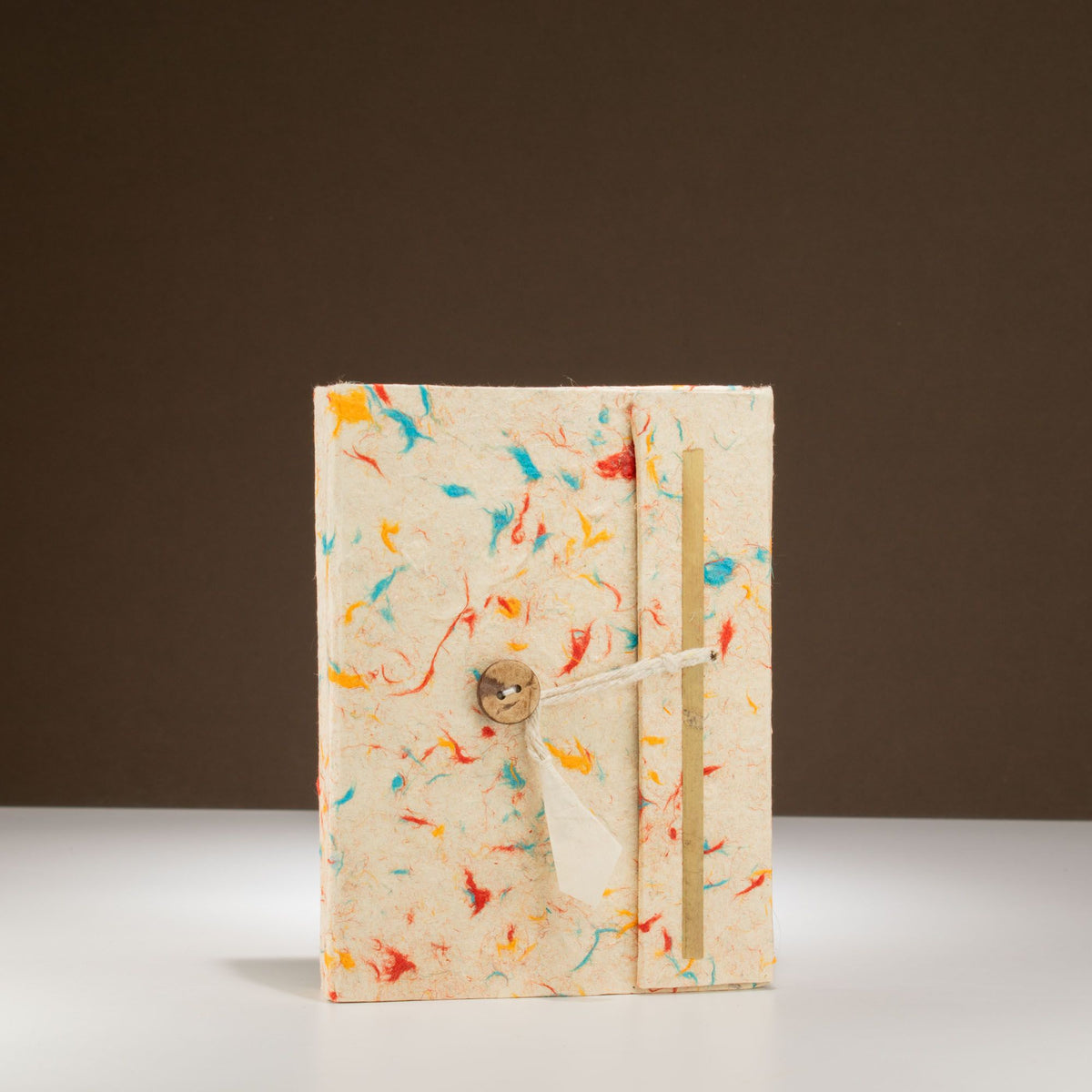 Handmade Lokta Paper Journal – Mixed Colour Cotton Notebook