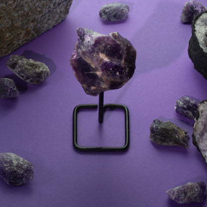 Raw Epidote Crystal on Stand – Natural Mineral Specimen