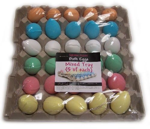 30x Bath Eggs in a Tray - Mixed Tray