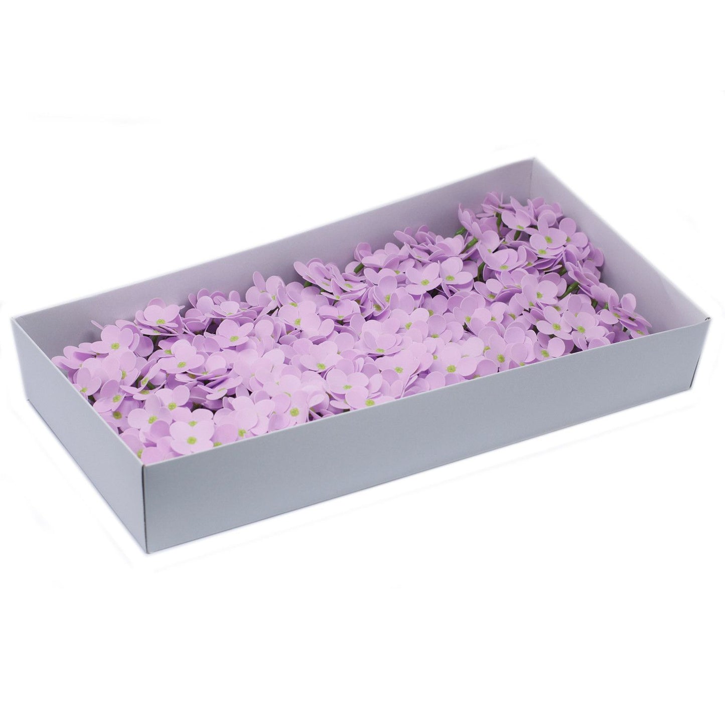 Craft Soap Flowers x10 - Hyacinth Bean - Lavender
