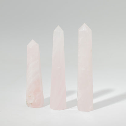 Rose Quartz Obelisk – Approx. 11cm