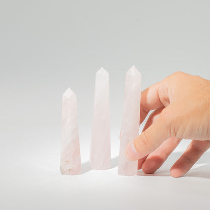 Rose Quartz Obelisk – Approx. 11cm