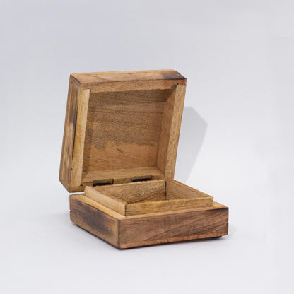 Hop Hare Small Enameled Square Box - Wolf & Moon