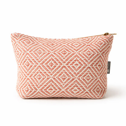 Coral Jacquard Toiletry & Makeup Bag | Nomad Sari