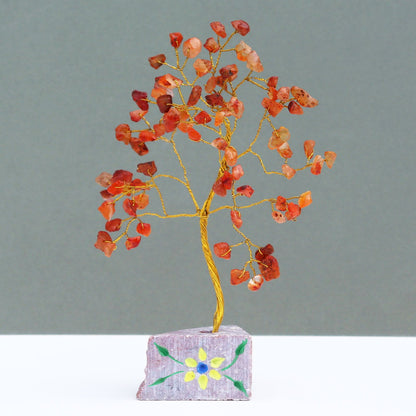 Carnelian Crystal Tree – 80 Stone Gemstone Tree