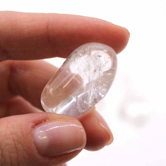 Grade A Clear Quartz Tumble Stone – Medium Crystal