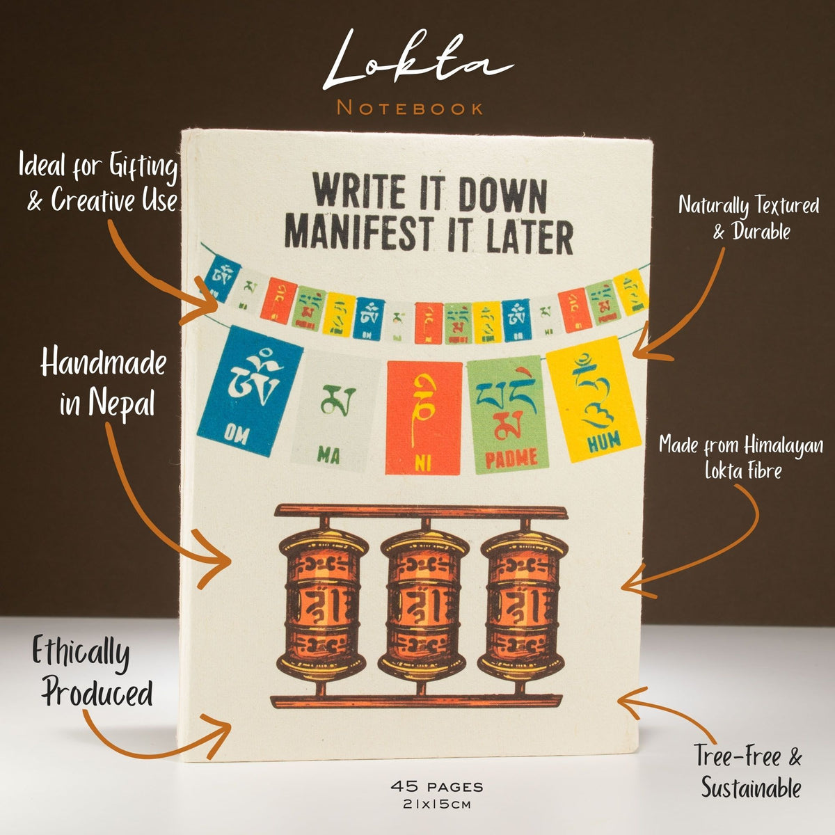 Manifestation Journal – Handmade Lokta Notebook | Write It Down