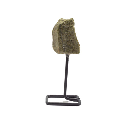 Raw Epidote Crystal on Stand – Natural Mineral Specimen