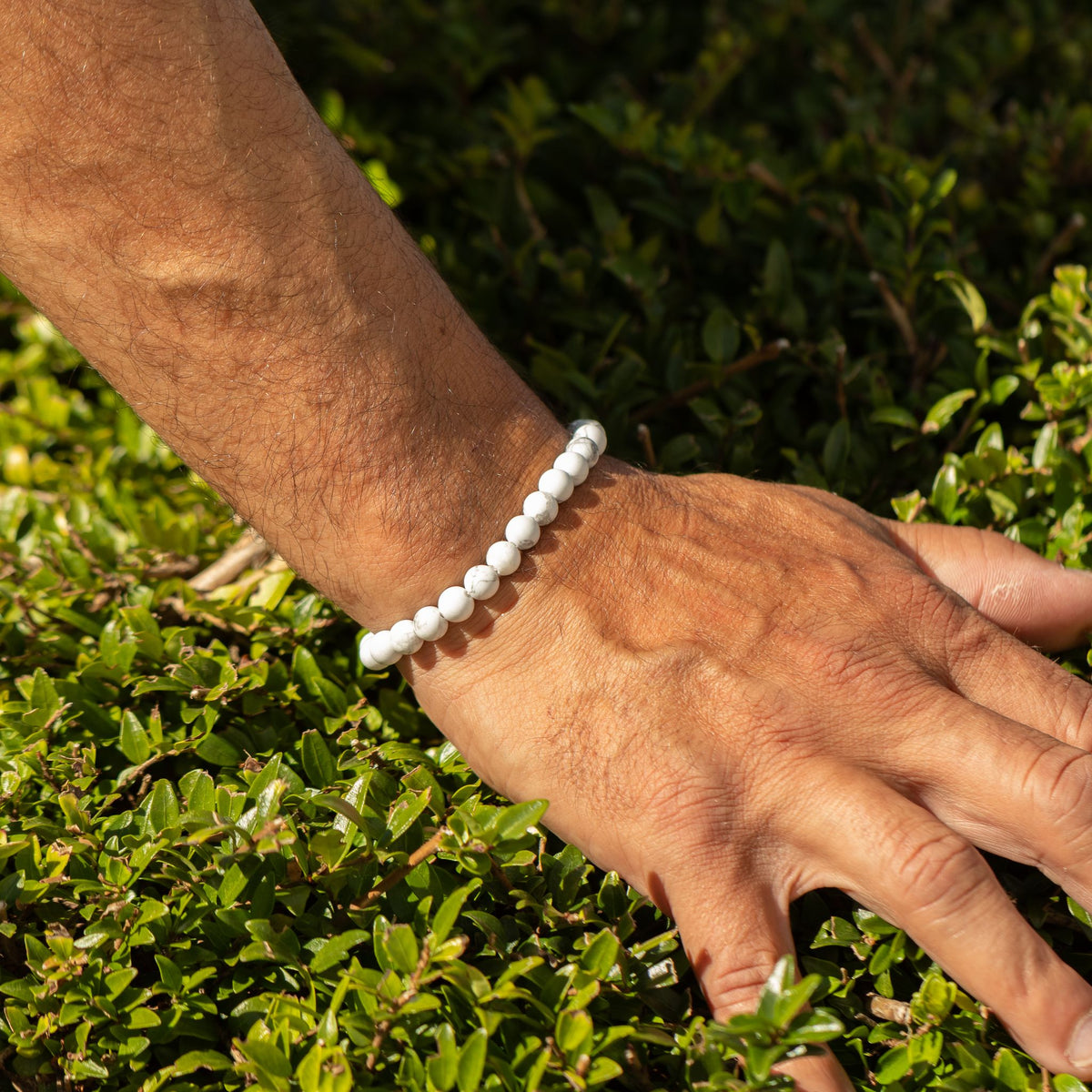 Petite Howlite Crystal Bracelet – 6mm Natural Gemstone Beads