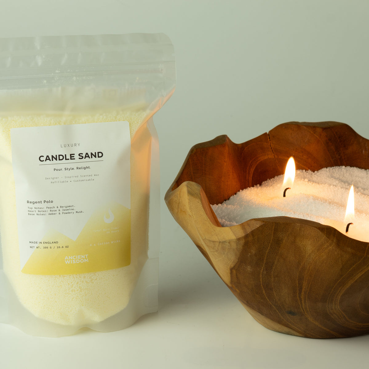 Cobalt Scented Candle Sand – Taupe Orange 300g | Sauvage Inspired