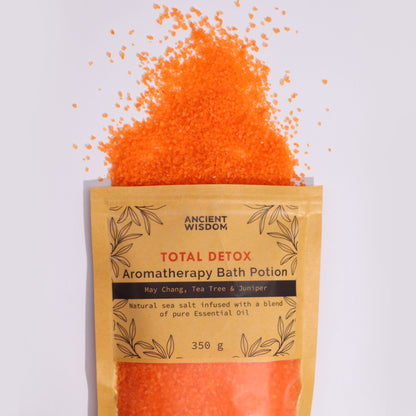Aromatherapy Bath Potion in Kraft Bag 350g - Total Detox