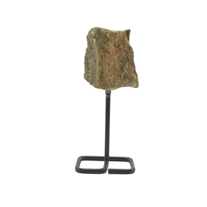 Raw Epidote Crystal on Stand – Natural Mineral Specimen