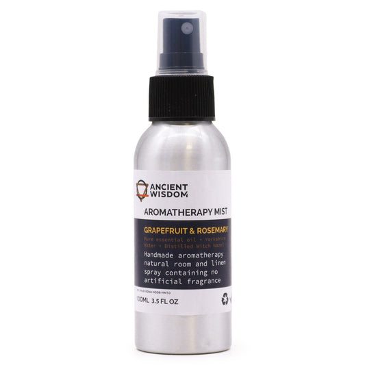 Grapefruit & Rosemary Aromatherapy Room Mist – Essential Oil Spray 100ml