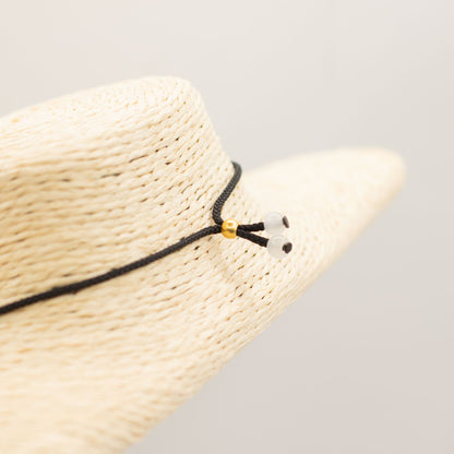 Howlite Teardrop Pendant Necklace – Adjustable Cord