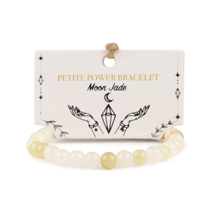 Moon Jade Crystal Bracelet – 6mm Petite Gemstone Beads