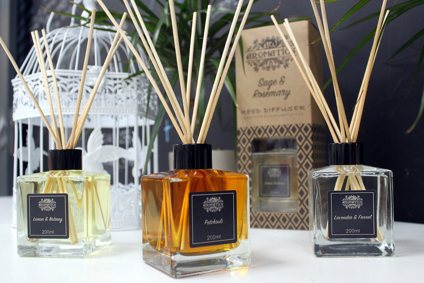 200ml Petitgrain & Rosewood Essential Oil Reed Diffuser
