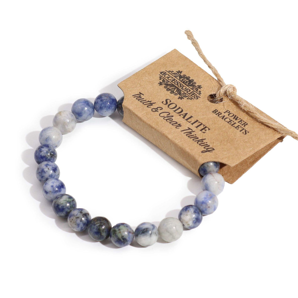 Sodalite Power Bracelet – 8mm Gemstone Beads