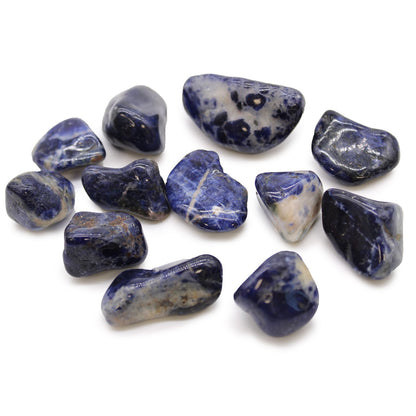 Blue Sodalite Tumble Stone – Crystal for Intuition, Truth & Clarity