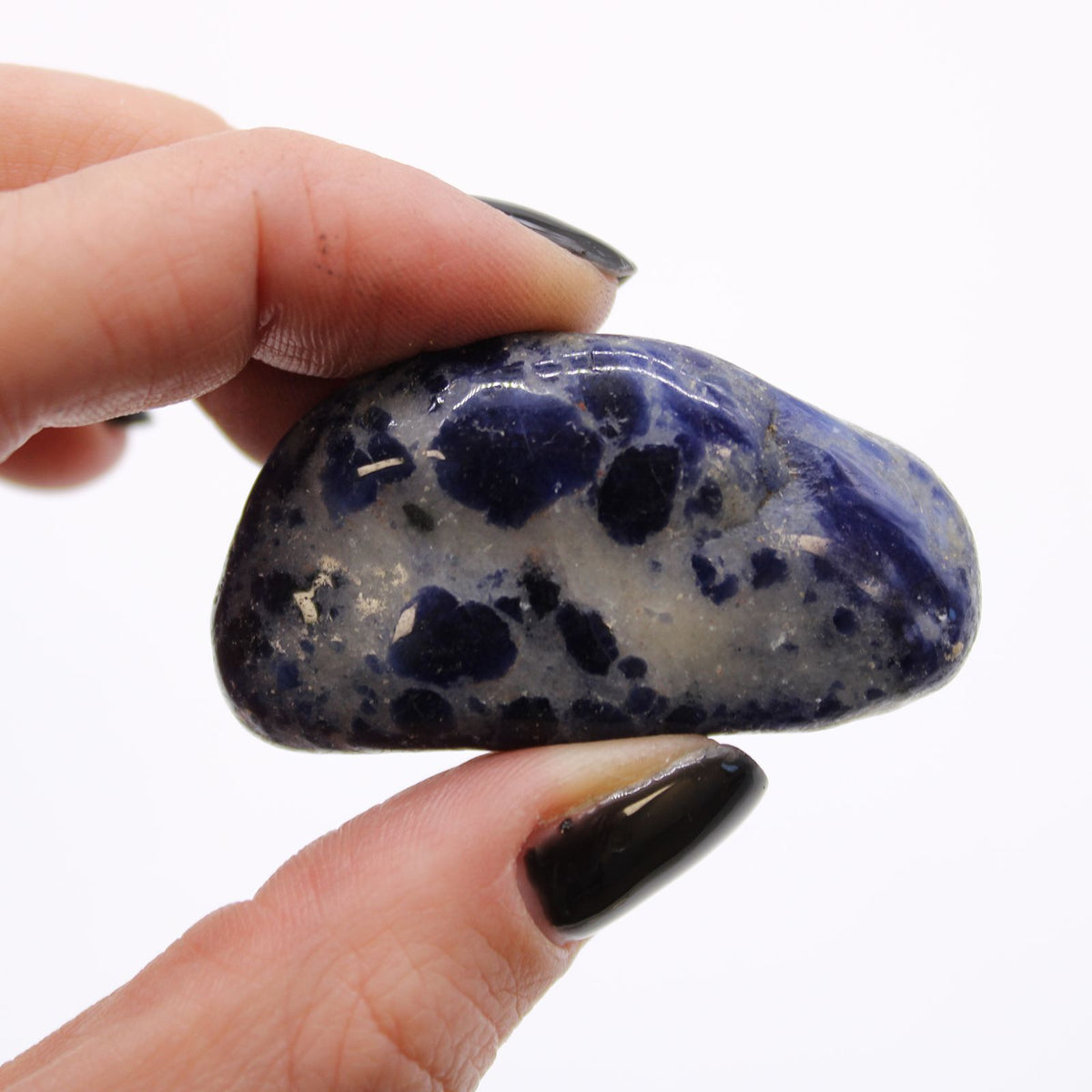 Blue Sodalite Tumble Stone – Crystal for Intuition, Truth & Clarity