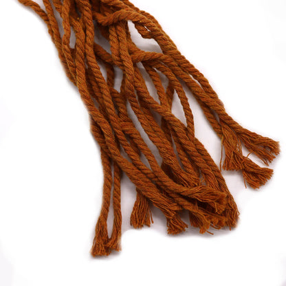 Macrame Pot Holder Classic - Chocolate Med Pot