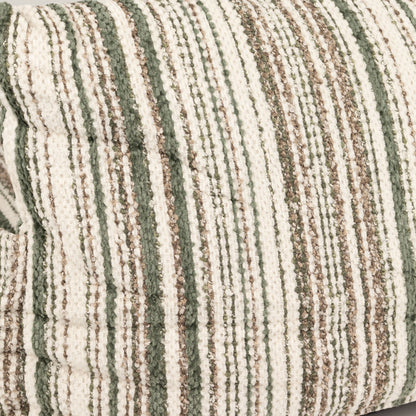 Cosy Pet Sofa Bed – Brown Stripes | Medium 60 × 60cm