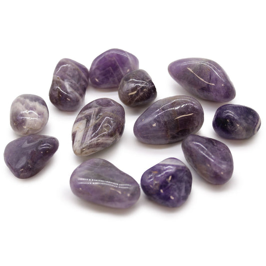 African Amethyst Tumble Stone | Natural Crystal UK