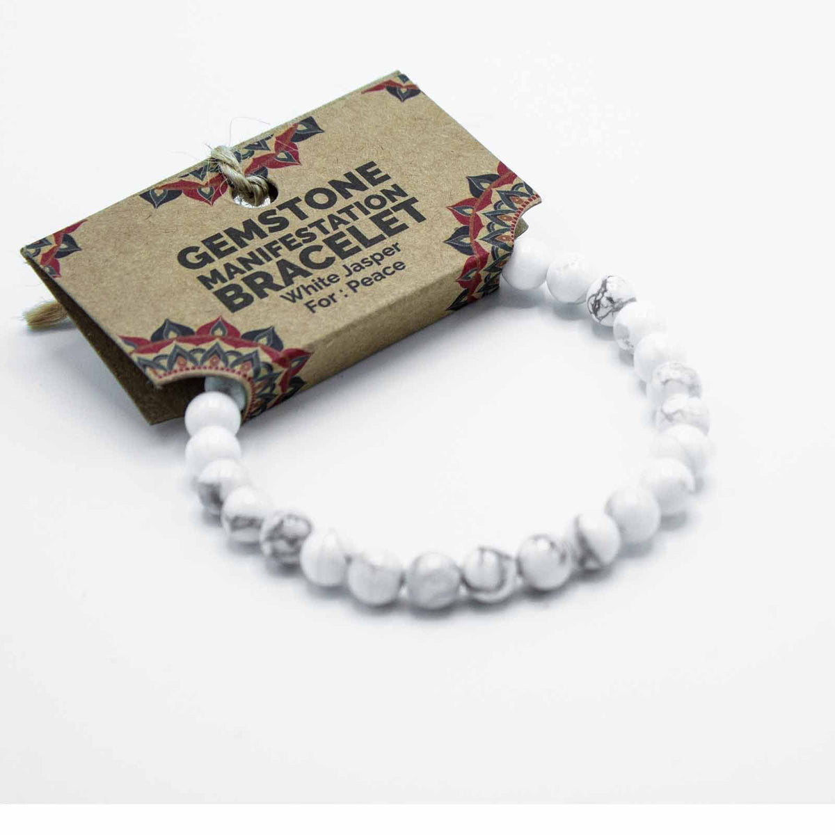 White Jasper Manifestation Bracelet – Peace & Tranquillity