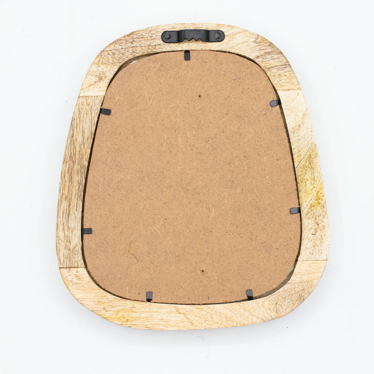 Set of 3 Pebble Wall Mirrors – Natural Wood Frames