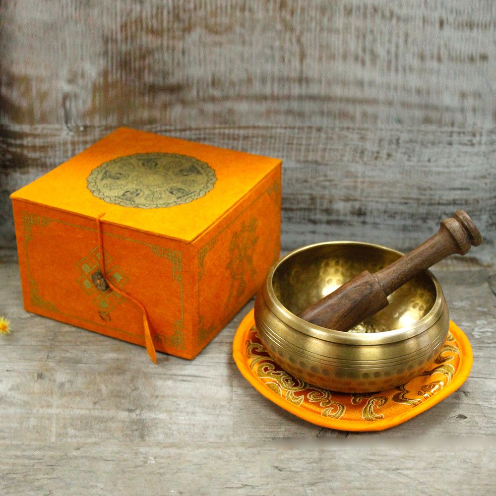 Five Buddha Singing Bowl Gift Set – Handmade in Nepal