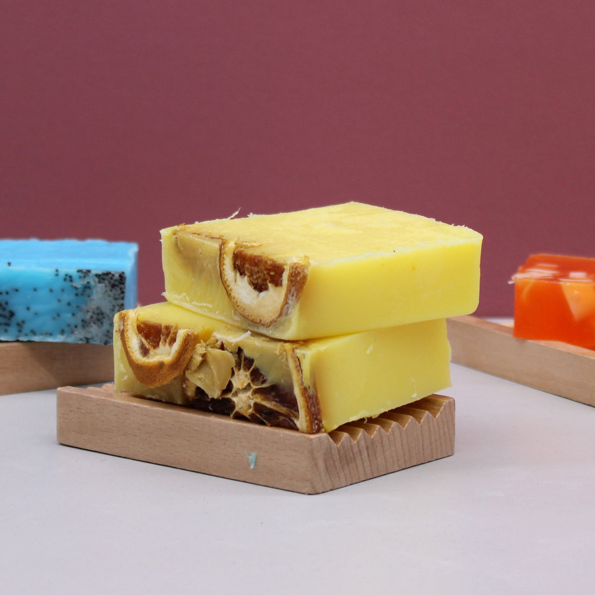 Pack of 13 Slice of Sunshine Orange Soap Bars – Handmade in the UK