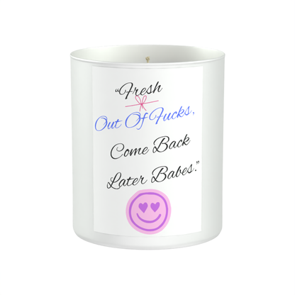 Fresh outta... 200g White candle ‘Sandy Bay'