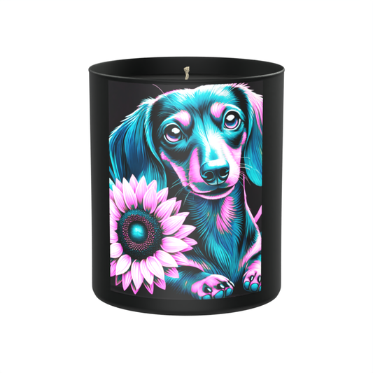 Dachshund Candle | Colourful Sausage Dog Gift