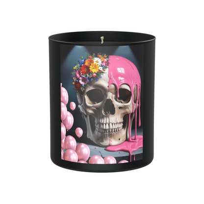 Skeleton Flowers Balloons 200g Black Candle ‘Dark Noir’