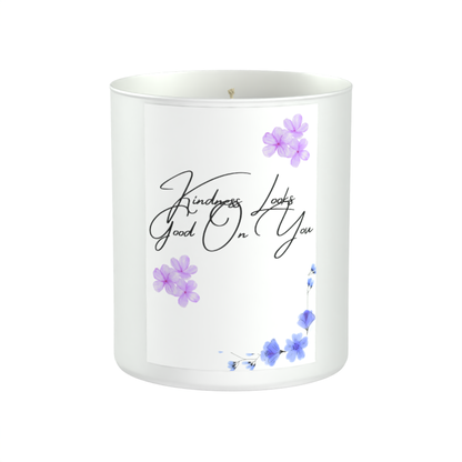 Kindness Positivity 200g White candle ‘Sandy Bay'