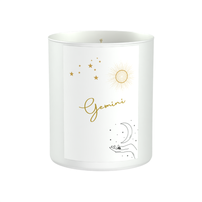 Gemini Astrology Star Signs 200g White candle ‘Sandy Bay'
