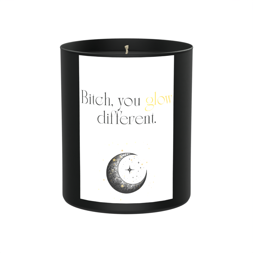 Glow Different 200g Black Candle ‘Dark Noir’