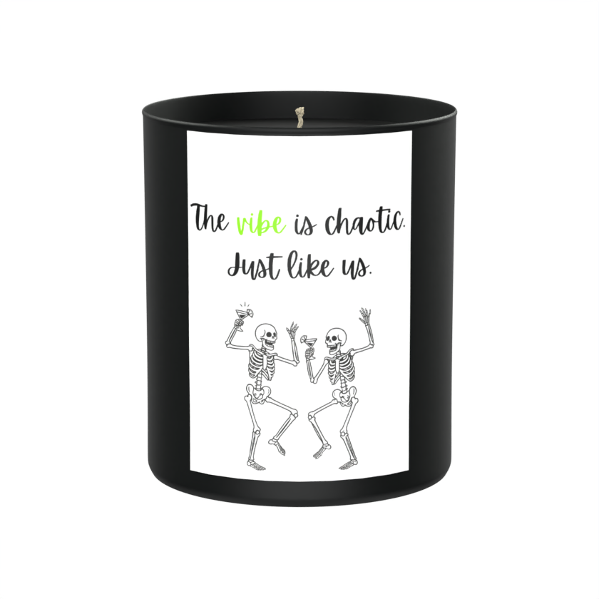 Chaotic Vibe Skeleton Friendship 200g Black Candle ‘Dark Noir’