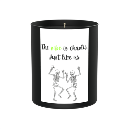 Chaotic Vibe Skeleton Friendship 200g Black Candle ‘Dark Noir’